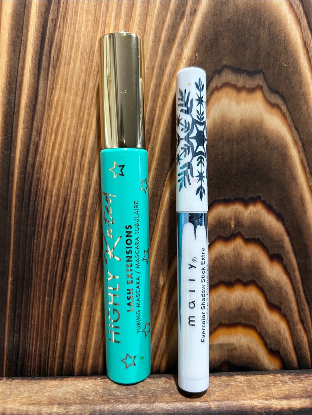 Mally Beauty Turquoise Mascara & White Eyeshadow Stick Duo
